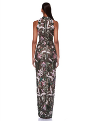 Ankle-length bodycon dress for runway and formal events