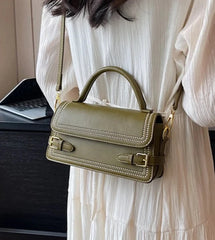 Women’s polyester baguette handbag with single strap