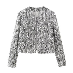 Glam streetwear short coat for autumn and winter