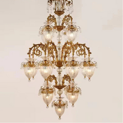 Classic Rococo ceiling light adding elegance to hotel lobby interiors