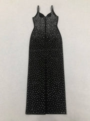 Elegant sleeveless clubwear mini dress with intricate details