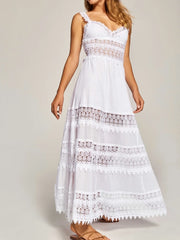 Elegant summer bodycon formalwear with lace detailing