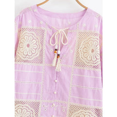 Feminine autumn blouse perfect for layering with jeans and skirts