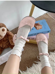 Square heel pink sandals styled for parties
