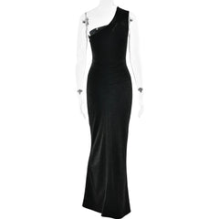 Floor-length green party dress designed for elegant celebrations