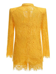 Sexy clubwear 3-piece suit with man-made fiber lace fabric