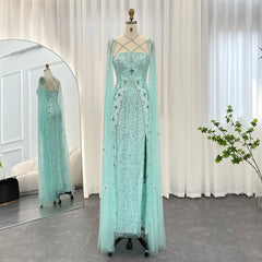 A full-length shot of the formal evening dress, highlighting the criss-cross neckline.