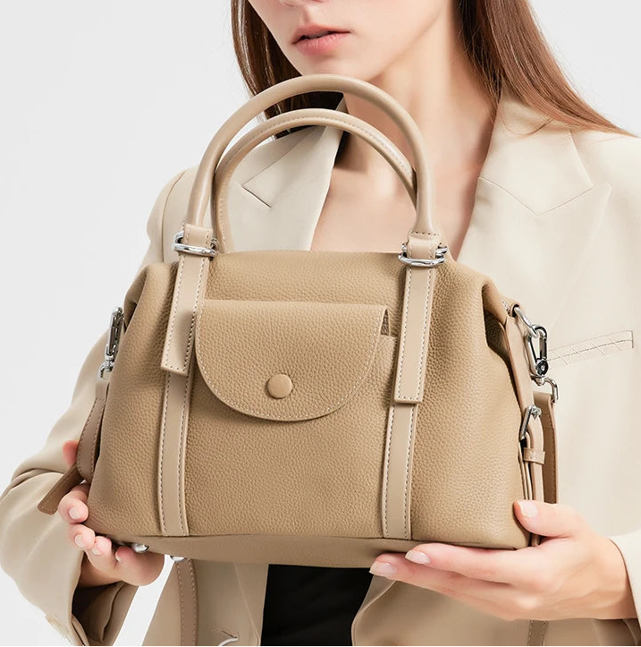 Genuine leather crossbody bag designed for everyday carry