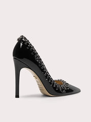 Glossy stiletto heels for party and banquet wear