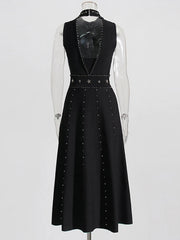 Elegant formal dress with beading and backless cut