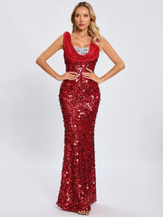 Iridescent gala eveningwear shown as stunning women’s fashion