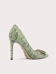 Summer party sandals with silk lace finish