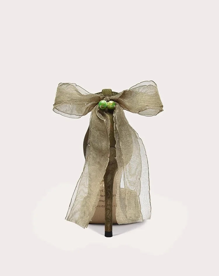 Luxury pearl detail wedding banquet shoes