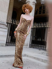 Leopard print party sheath dress perfect for rooftop and club events