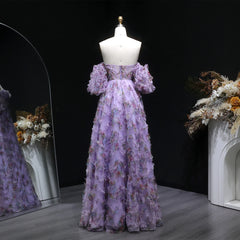 A-line prom dress with airy tiers styled for a formal outdoor setting