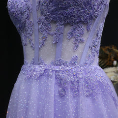 A-line prom dress in tulle with soft full skirt
