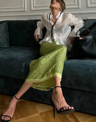 Casual chic ruffle collar blouse for women