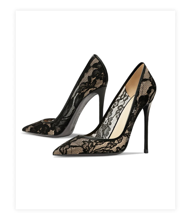 Luxury lace formal shoes for galas, weddings, and influencer nights
