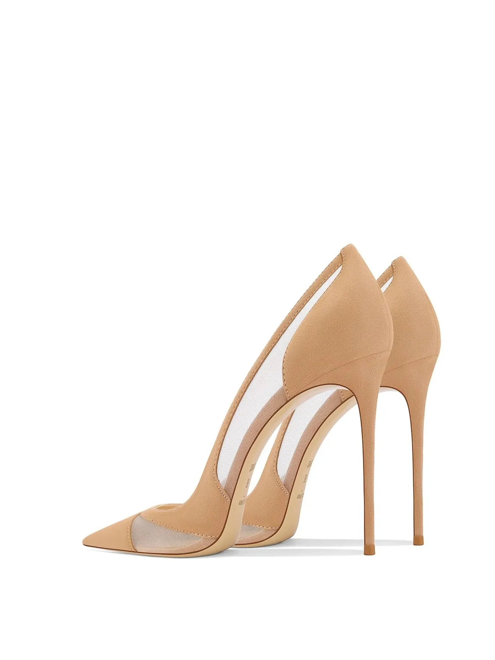 Luxury suede mesh bridal pumps blending comfort and clarity