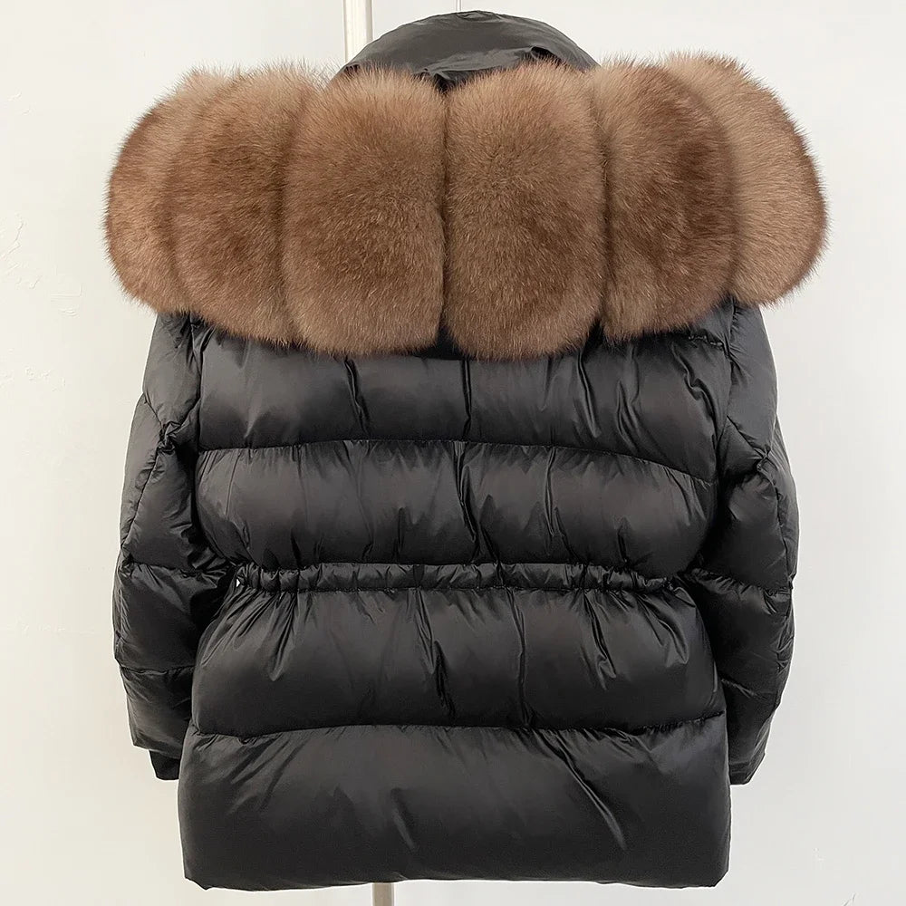 Women’s insulated jacket with structured winter design