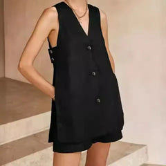 Minimalist cotton co-ord set designed for comfort and style