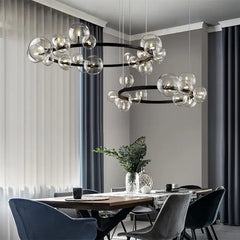 Modern glass chandelier for stylish interiors and lounges