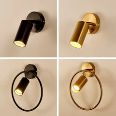 Modern gold accent light fixture in kitchen or foyer