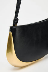Modern metallic accent casual bag for Pinterest fashion trends