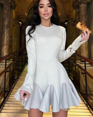 Office chic slim-fit sheath dress for women