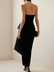 Sleeveless patchwork clubwear dress for party nights