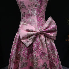 Backless strapless formal gown with structured bodice