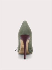 Women’s suede high heel shoes for weddings and parties
