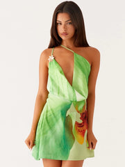 Poolside party mini dress ideal for photogenic holidays