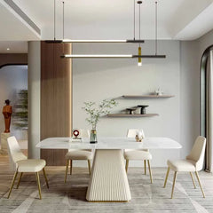 “Italian-inspired dining table styled for 6-person setting”