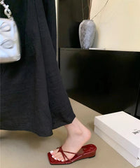 Comfortable summer wedge sandals for outdoor wear