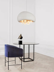 Sculptural ceiling lamp adding statement style to a modern space