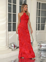 Sexy romantic runway party gown with sheath silhouette

