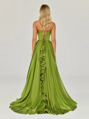 Sexy strapless party dress with empire waistline