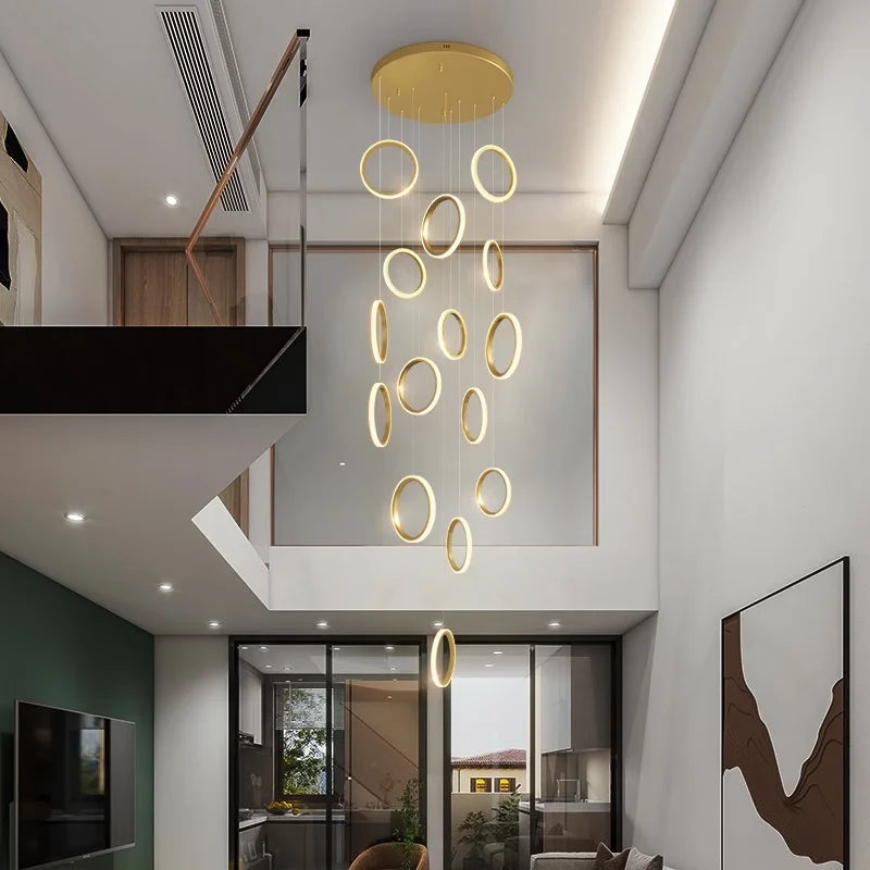 A close-up shot of the alloy pendant light fixture, showing the clean, minimalist design.