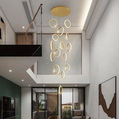 A close-up shot of the alloy pendant light fixture, showing the clean, minimalist design.