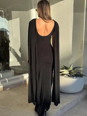 Women’s ankle-length tassel evening party dress
