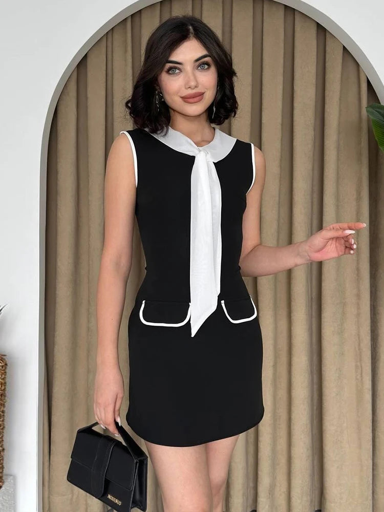 Summer holiday patchwork bodycon mini for women