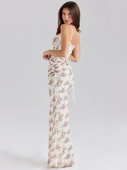 Maxi bodycon dress with corset fit and soft stretch fabric