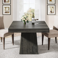 compact farmhouse kitchen table for four in small space
