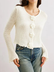 Lightweight soft knit cardigan ideal for garden parties and weekend style

