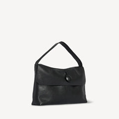 women’s flap shoulder bag with soft structure and clean design