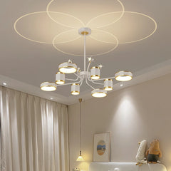 Statement flush mount ceiling light in modern home

