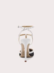 Elegant mesh rivet dress sandals for women
