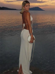 Elegant vacation knit skirt co-ord with floral detail
