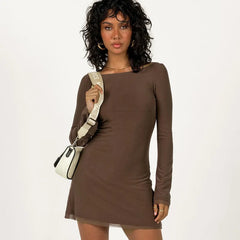 Adjustable tie back mesh mini for day to night, brunch to parties